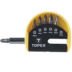 Topex kruisschroefbit-set PH