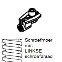 Black & Decker Workmate schroefmoer linkse draad